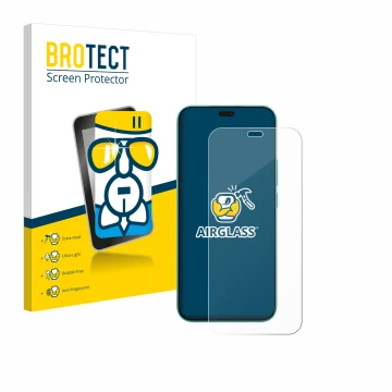 Parte frontal de un envase de producto con el logotipo de la marca BROTECT. Al lado se muestra el dispositivo Honor X8c con su