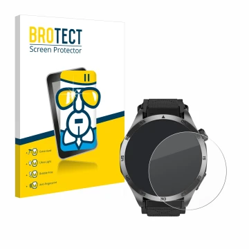 Parte frontal de un envase de producto con el logotipo de la marca BROTECT. Al lado se muestra el dispositivo Knauermann Pro 3