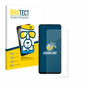 Parte frontal de un envase de producto con el logotipo de la marca BROTECT. Al lado se muestra el dispositivo Umidigi Note 100