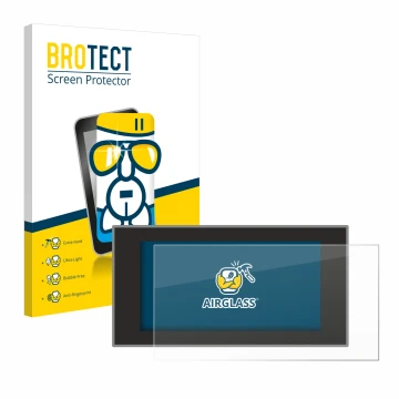 Parte frontal de un envase de producto con el logotipo de la marca BROTECT. Al lado se muestra el dispositivo Audi A4 Avant (2