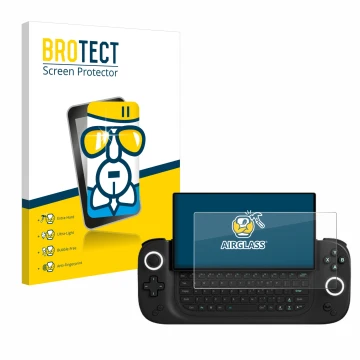Parte frontal de un envase de producto con el logotipo de la marca BROTECT. Al lado se muestra el dispositivo Antec Core HS co
