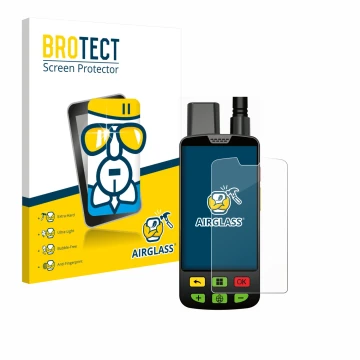 Parte frontal de un envase de producto con el logotipo de la marca BROTECT. Al lado se muestra el dispositivo Aduro Locit GPS 