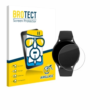 Parte frontal de un envase de producto con el logotipo de la marca BROTECT. Al lado se muestra el dispositivo Levowatch EDGY c