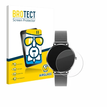Parte frontal de un envase de producto con el logotipo de la marca BROTECT. Al lado se muestra el dispositivo Pireware Amory 5