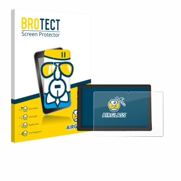 Parte frontal de un envase de producto con el logotipo de la marca BROTECT. Al lado se muestra el dispositivo Whitedeer A10PRO