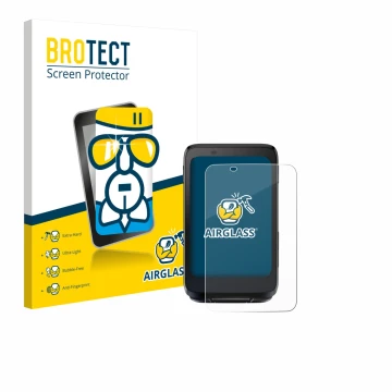 Parte frontal de un envase de producto con el logotipo de la marca BROTECT. Al lado se muestra el dispositivo iGPSPORT BiNavi 