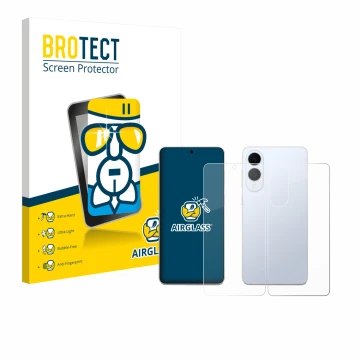Parte frontal de un envase de producto con el logotipo de la marca BROTECT. Al lado se muestra el dispositivo Samsung Galaxy S