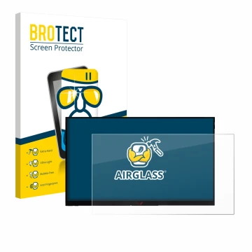 Parte frontal de un envase de producto con el logotipo de la marca BROTECT. Al lado se muestra el dispositivo Verbatim PMT-15 