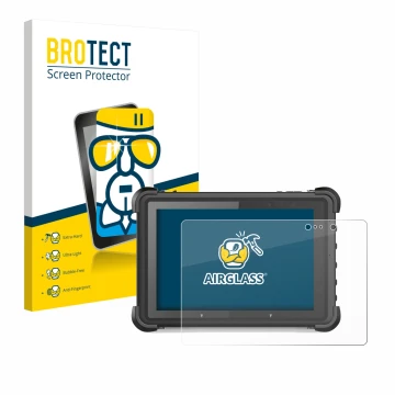 Parte frontal de un envase de producto con el logotipo de la marca BROTECT. Al lado se muestra el dispositivo MSI ND52 con su 