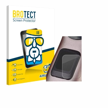 Parte frontal de un envase de producto con el logotipo de la marca BROTECT. Al lado se muestra el dispositivo Specialized Turb