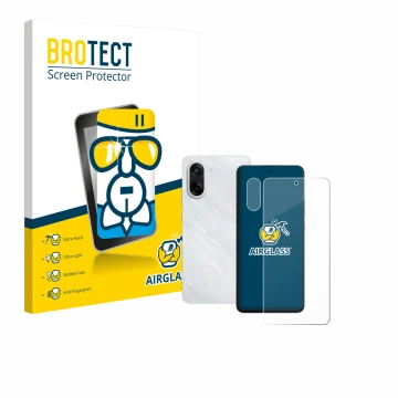 Parte frontal de un envase de producto con el logotipo de la marca BROTECT. Al lado se muestra el dispositivo OnePlus Nord CE 