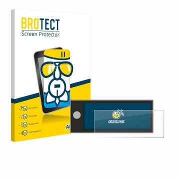 Parte frontal de un envase de producto con el logotipo de la marca BROTECT. Al lado se muestra el dispositivo Peugeot Expert 2