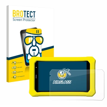 Parte frontal de un envase de producto con el logotipo de la marca BROTECT. Al lado se muestra el dispositivo Clementoni Clemp