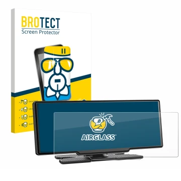 Parte frontal de un envase de producto con el logotipo de la marca BROTECT. Al lado se muestra el dispositivo Avylet RC11 8.1