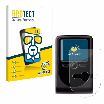 Parte frontal de un envase de producto con el logotipo de la marca BROTECT. Al lado se muestra el dispositivo OneSpan DigiPass