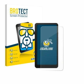 Parte frontal de un envase de producto con el logotipo de la marca BROTECT. Al lado se muestra el dispositivo DuRoBo Krono con