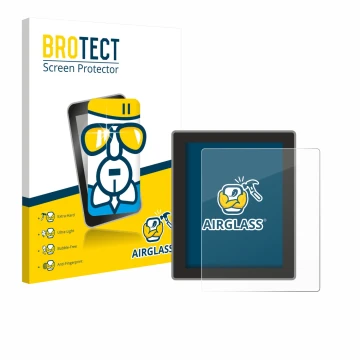Parte frontal de un envase de producto con el logotipo de la marca BROTECT. Al lado se muestra el dispositivo Peterson Strobos