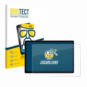 Parte frontal de un envase de producto con el logotipo de la marca BROTECT. Al lado se muestra el dispositivo Pixpeak L211-EEA