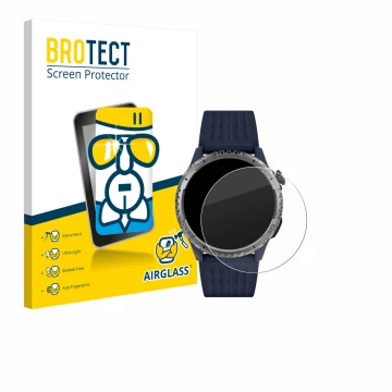 Parte frontal de un envase de producto con el logotipo de la marca BROTECT. Al lado se muestra el dispositivo Reflex Active Se