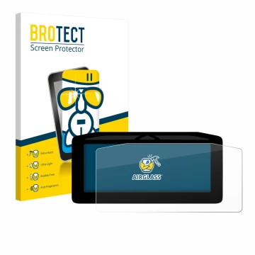 Parte frontal de un envase de producto con el logotipo de la marca BROTECT. Al lado se muestra el dispositivo Ducati XDiavel V