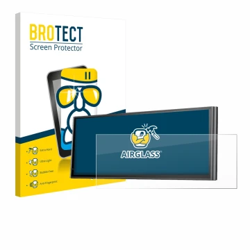 Parte frontal de un envase de producto con el logotipo de la marca BROTECT. Al lado se muestra el dispositivo Krunia 9.26