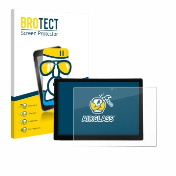 Parte frontal de un envase de producto con el logotipo de la marca BROTECT. Al lado se muestra el dispositivo Wortmann Terra P