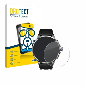 Parte frontal de un envase de producto con el logotipo de la marca BROTECT. Al lado se muestra el dispositivo Rogbid Model R2 