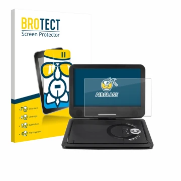 Parte frontal de un envase de producto con el logotipo de la marca BROTECT. Al lado se muestra el dispositivo Soundmaster PDB1