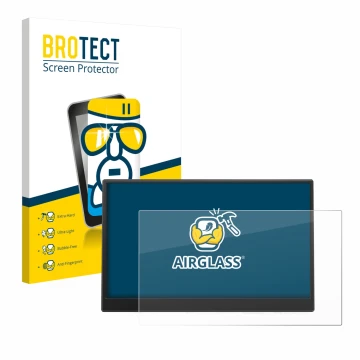 Parte frontal de un envase de producto con el logotipo de la marca BROTECT. Al lado se muestra el dispositivo Azeyou PM1506S 1