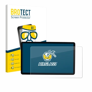 Parte frontal de un envase de producto con el logotipo de la marca BROTECT. Al lado se muestra el dispositivo MG S5 EV 12.8
