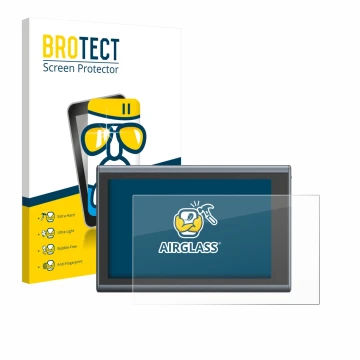 Parte frontal de un envase de producto con el logotipo de la marca BROTECT. Al lado se muestra el dispositivo SmallRig Wireles
