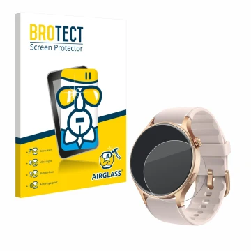 Parte frontal de un envase de producto con el logotipo de la marca BROTECT. Al lado se muestra el dispositivo aeac AR01 1.32