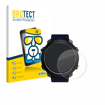 Parte frontal de un envase de producto con el logotipo de la marca BROTECT. Al lado se muestra el dispositivo North Edge Apach