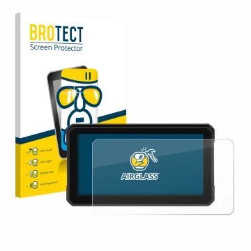 Parte frontal de un envase de producto con el logotipo de la marca BROTECT. Al lado se muestra el dispositivo GOHHDL A4058 6