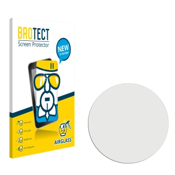 Parte frontal de un envase de producto con el logotipo de la marca BROTECT. Al lado está el protector de pantalla correspondie