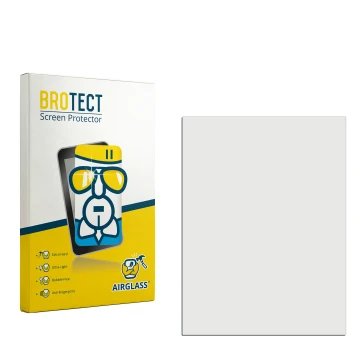 Parte frontal de un envase de producto con el logotipo de la marca BROTECT. Al lado está el protector de pantalla correspondie