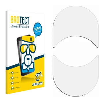 Parte frontal de un envase de producto con el logotipo de la marca BROTECT. Al lado está el protector de pantalla correspondie