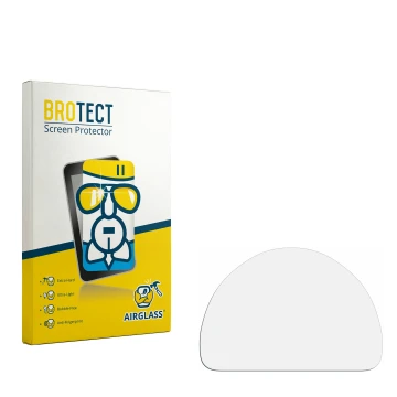 Parte frontal de un envase de producto con el logotipo de la marca BROTECT. Al lado está el protector de pantalla correspondie
