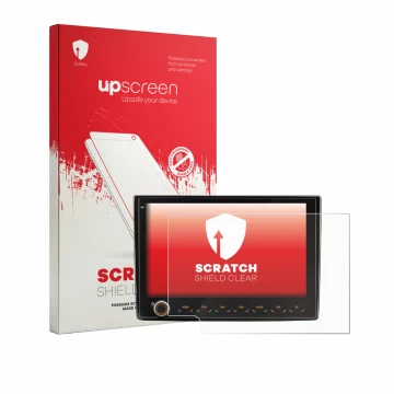 Parte frontal de un envase de producto con el logotipo de la marca upscreen. Al lado se muestra el dispositivo Fiat Ducato III