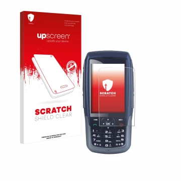 Parte frontal de un envase de producto con el logotipo de la marca upscreen. Al lado se muestra el dispositivo Malux SED GPH-6