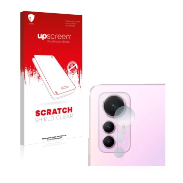 Parte frontal de un envase de producto con el logotipo de la marca upscreen. Al lado se muestra el dispositivo Xiaomi 12 Lite 
