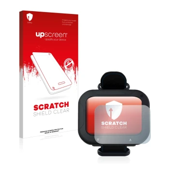 Parte frontal de un envase de producto con el logotipo de la marca upscreen. Al lado se muestra el dispositivo Aqualung i770R 