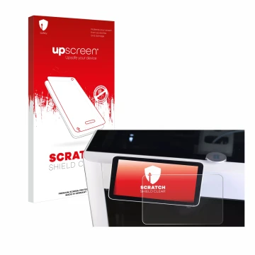 Parte frontal de un envase de producto con el logotipo de la marca upscreen. Al lado se muestra el dispositivo Bambu Lab X1-Ca