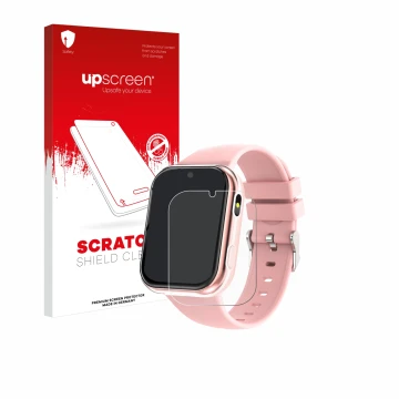 Parte frontal de un envase de producto con el logotipo de la marca upscreen. Al lado se muestra el dispositivo Igreeman X53 1.