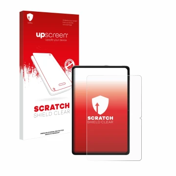 Parte frontal de un envase de producto con el logotipo de la marca upscreen. Al lado se muestra el dispositivo Xiaomi Redmi Pa