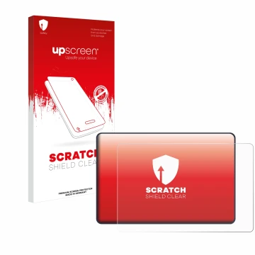 Parte frontal de un envase de producto con el logotipo de la marca upscreen. Al lado se muestra el dispositivo Bigtreetech Bam