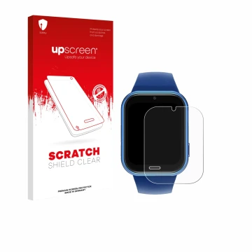 Parte frontal de un envase de producto con el logotipo de la marca upscreen. Al lado se muestra el dispositivo CATGIFF X53 con