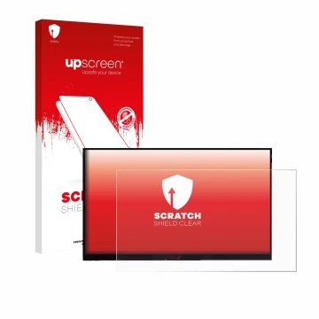 Parte frontal de un envase de producto con el logotipo de la marca upscreen. Al lado se muestra el dispositivo Verbatim PMT-15