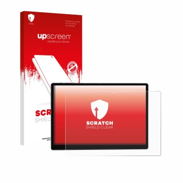 Parte frontal de un envase de producto con el logotipo de la marca upscreen. Al lado se muestra el dispositivo BEYNIVAN T181-E