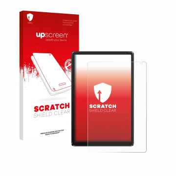 Parte frontal de un envase de producto con el logotipo de la marca upscreen. Al lado se muestra el dispositivo Whitedeer WHEC1